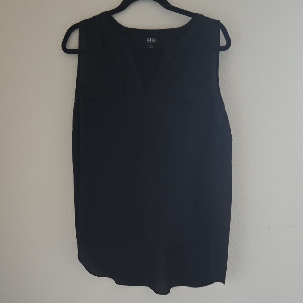 a.n.a Women's Black Sleeveless Blouse